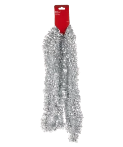 For Living Christmas Decoration Curly Feather Tinsel, Assorted Colour, 10-ft