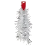 For Living Christmas Decoration Feather Tinsel, White/Silver, 12-ft