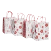 For Living Kraft Christmas Decoration Gift Bags, Medium, 4-pk