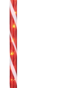 For Living Christmas Lights Candy Cane Stake, 20 Incandescent Lights