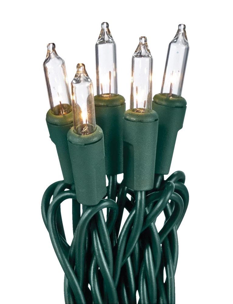 For Living Indoor Christmas Lights, 100 Mini Incandescent Lights, Clear - Image 5