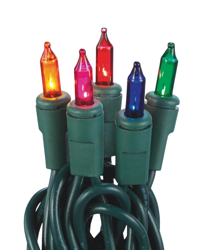 For Living Indoor Christmas Lights, 100 Mini Incandescent Lights, Multi-colour