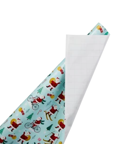 For Living Christmas Decoration Gift Wrap, Extra-Wide, 150-sq.ft.