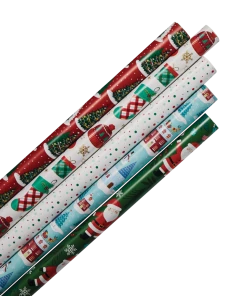 For Living Christmas Decoration Gift Wrap Set, 200-sq.ft., 5-pc