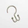 For Living Shower Curtain Double Hook, Nickel, 12-pk