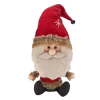 For Living Fabric Christmas Bighead Santa Décor, 28-in
