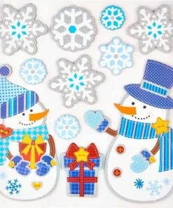 For Living Christmas Decoration Foam Clings, Assorted Style