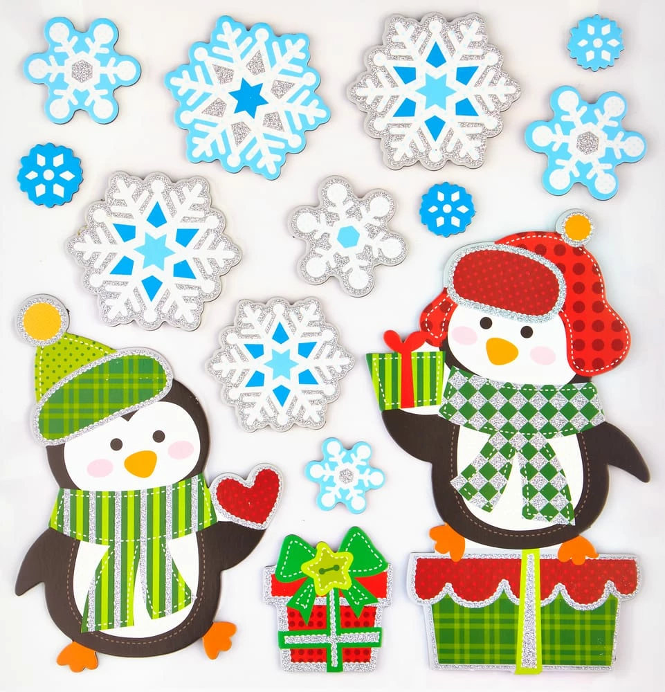 For Living Christmas Decoration Foam Clings, Assorted Style - Image 2