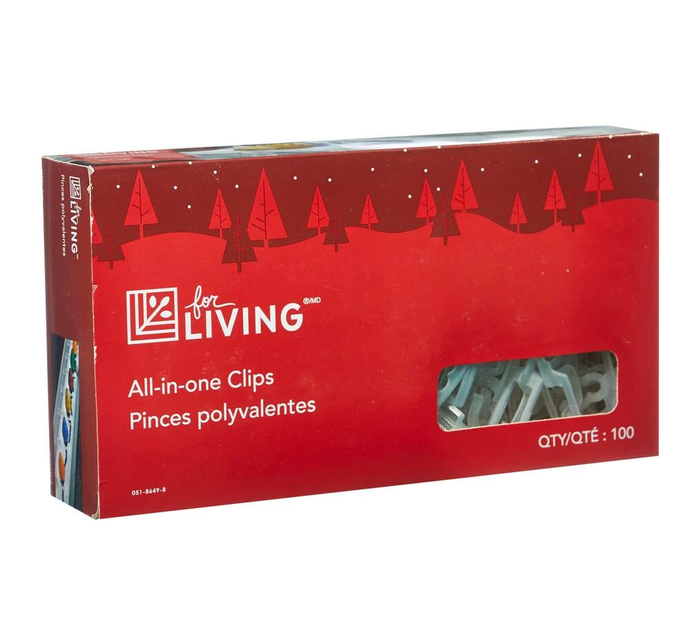 For Living All-in-One Clips For Christmas Lights, 100-pk - Image 3