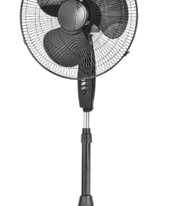 For Living Tilt-Head Oscillating Pedestal/Stand Fan W/Adjustable Height, 3-Speed, Black, 18-in