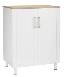 For Living 2-Door Base Laundry Cabinet, 27-in, White
