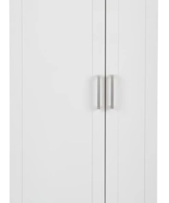 For Living 2-Door Tall Laundry Cabinet, White