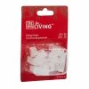 For Living Siding Christmas Lights Clips, White, 20-pk