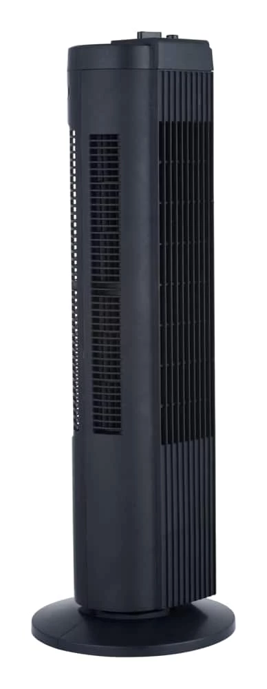 For Living Compact Oscillating Tower Fan, 3-Speed, Black, 28-in - Image 4