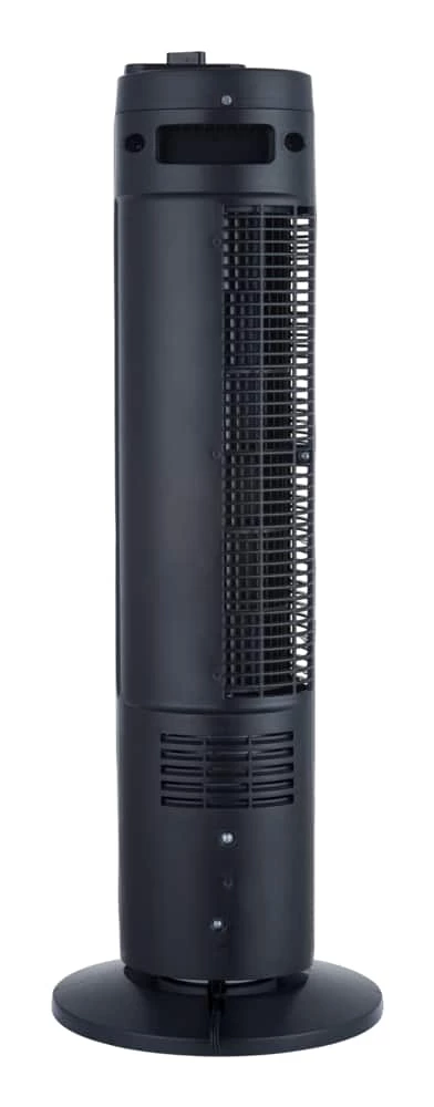 For Living Compact Oscillating Tower Fan, 3-Speed, Black, 28-in - Image 5