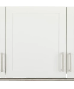 For Living 3-Door Wall Laundry Cabinet, White