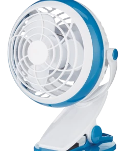 For Living USB & Battery Table/Desk Fan W/Clip, Assorted, 4-in