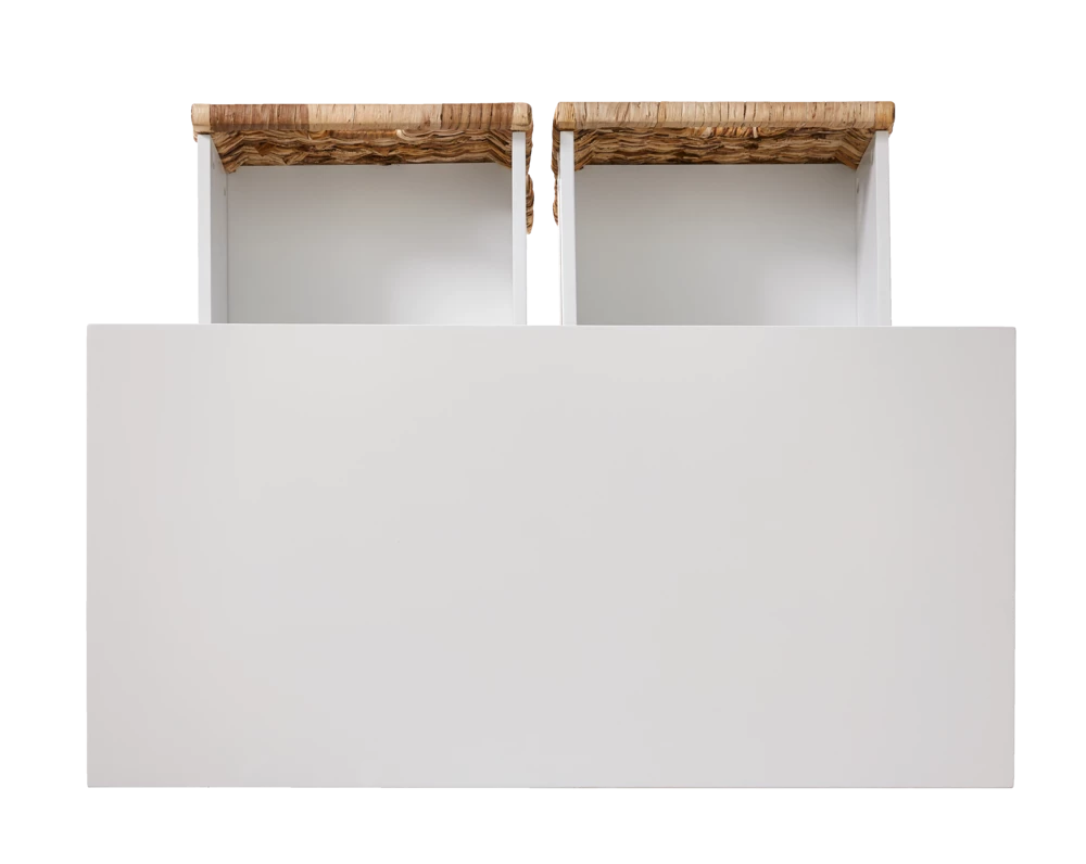 For Living 4-Drawer 2-Shelf Storage Cabinet, White - Image 5