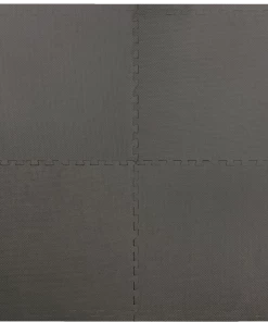 For Living Comfort Floor Mat, 4-pk, Grey Basketweave, 24-in X 24-in