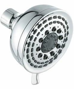 For Living 5-Setting Fixed Wall Mount Massage Spray Shower Head, Chrome