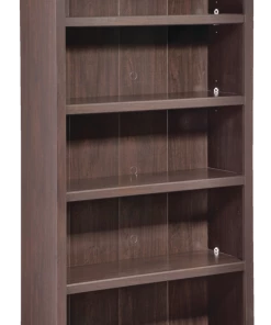 For Living 5-Tier Adjustable Shelf Bookcase, Jamocha Wood Finish