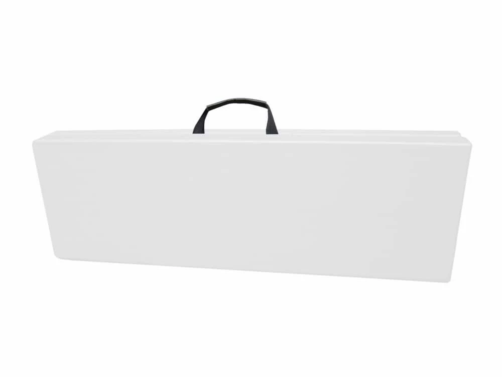 For Living 6-ft Portable Indoor/Outdoor Plastic & Metal Centre Folding Bench, White - Image 3