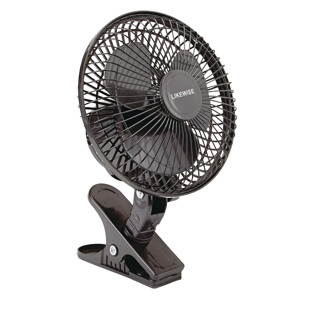 For Living Tilt-Head Table/Desk Fan W/Clip, 2-Speed, Black, 6-in - Image 5
