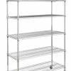 For Living Metal 6-Tier Adjustable Wire Shelving Storage Unit With Wheels