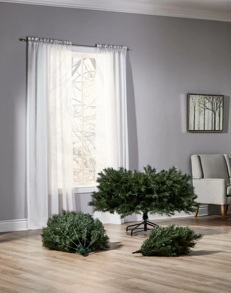 For Living Un-Lit Fairbanks Christmas Tree With Tree Sand, Realistic Look, 7.5-ft - Image 4