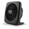 For Living Slim Portable Personal Table/Desk Fan, 2-Speed, Black, 7-in