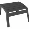 For Living Recycled Plastic Outdoor Patio Adirondack Ottoman, Stackable, 23x20x13-in