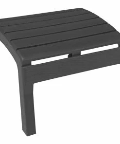 For Living Recycled Plastic Outdoor Patio Adirondack Ottoman, Stackable, 23x20x13-in