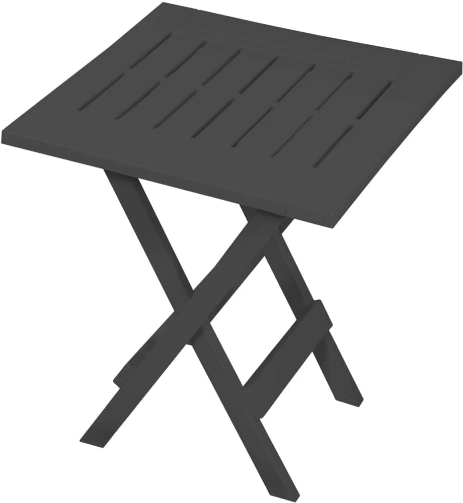 For Living Adirondack Side Table, Charcoal Grey