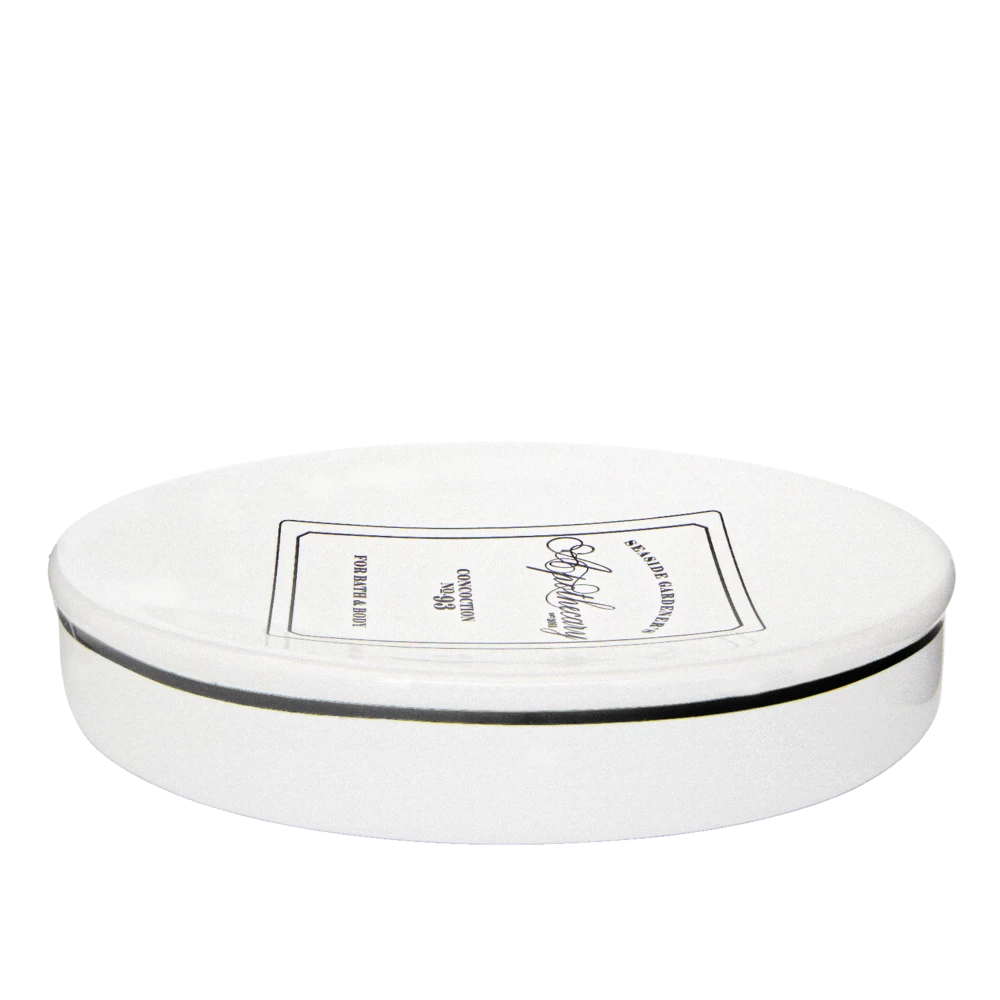 For Living Apothecary Ceramic Soap Dish, White - Image 2