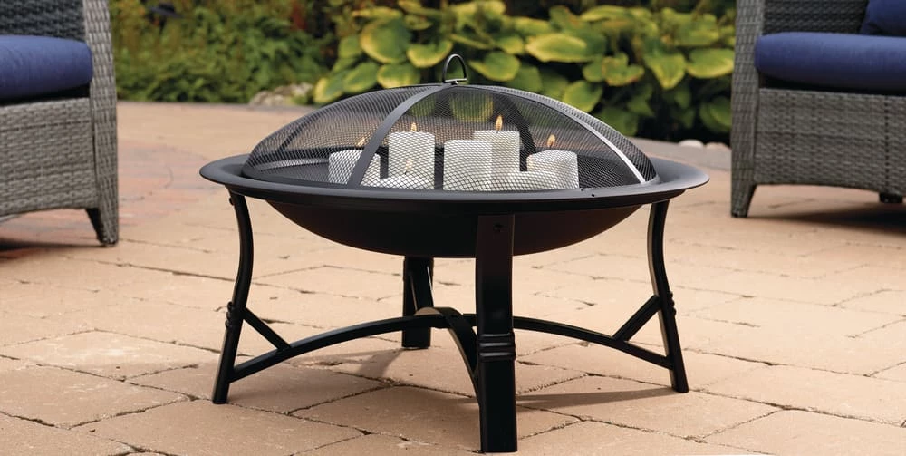 For Living Augusta Round Wood Burning Outdoor Fire Bowl/Fire Pit W/ Fireplace Poker, 29.5 X 19-in - Image 12