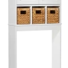 For Living Basket Bathroom Space Saver, White