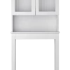 For Living Beacon Hill 2-Door Over-The-Toilet Spacesaver Bathroom Storage Cabinet , White