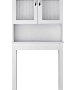 For Living Beacon Hill 2-Door Over-The-Toilet Spacesaver Bathroom Storage Cabinet , White