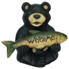For Living Welcome Bear Statue & Lawn Ornament, 15.75-in, Multi-Colour
