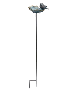 For Living Bird Bath Garden Stake, 35.24-in
