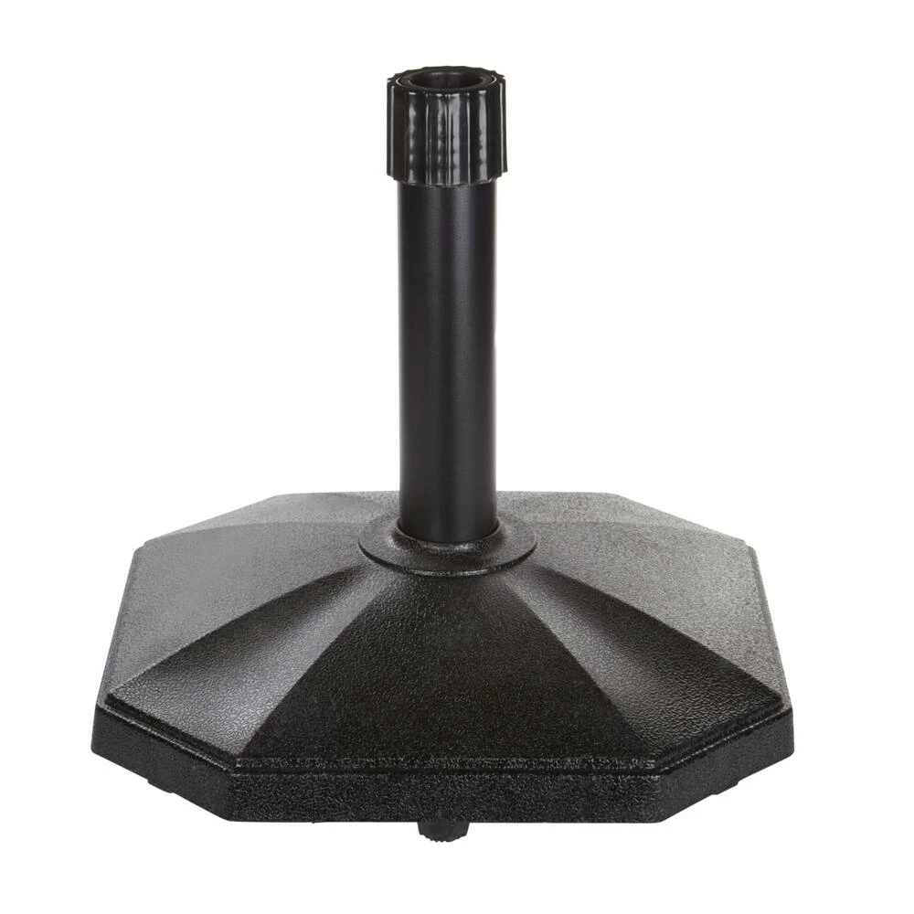 For Living Concrete Patio Umbrella Base/Umbrella Stand, Black, 29-lb - Image 3
