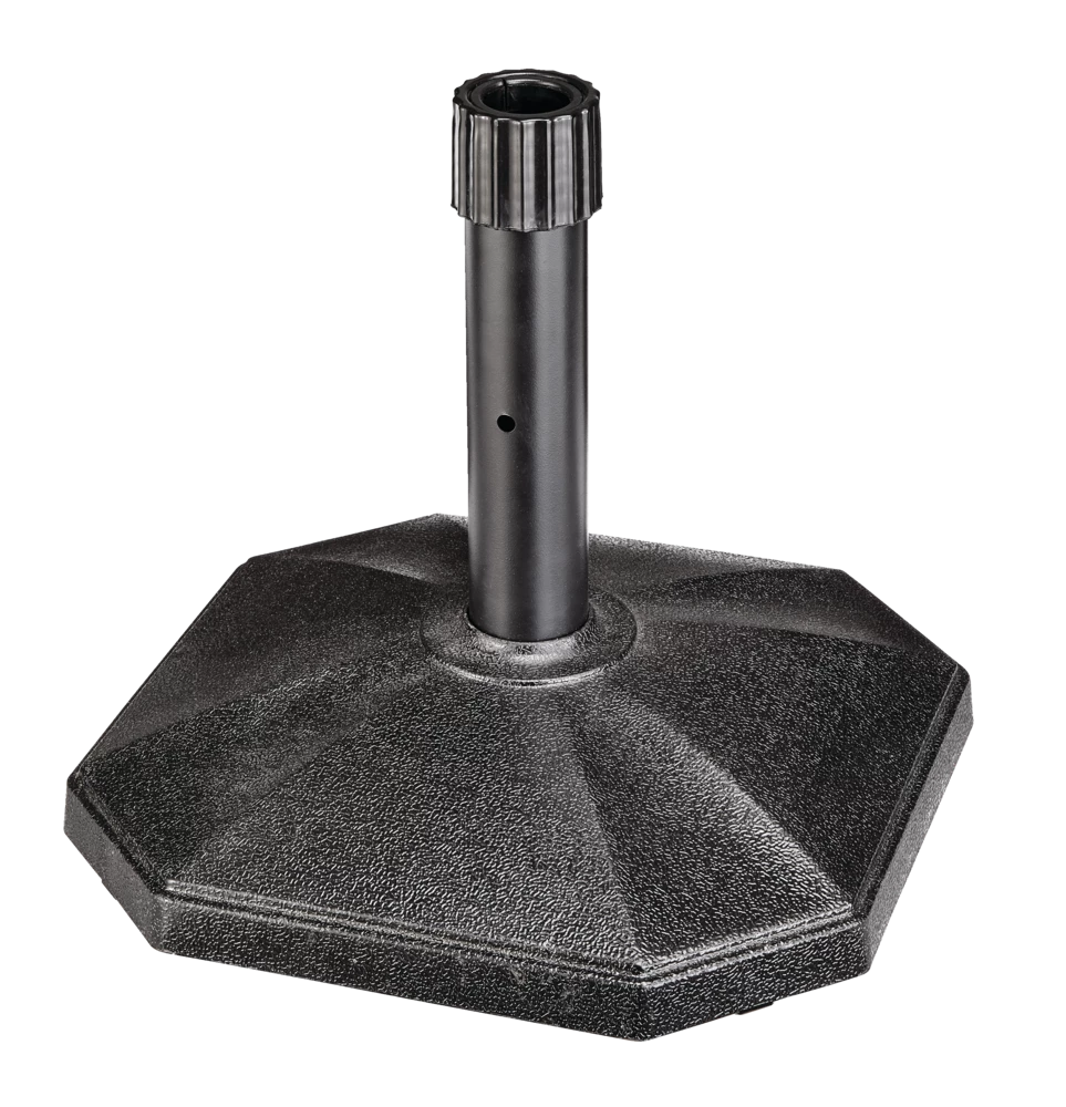 For Living Concrete Patio Umbrella Base/Umbrella Stand, Black, 29-lb - Image 2