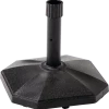 For Living Concrete Patio Umbrella Base/Umbrella Stand, Black, 29-lb