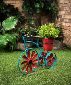 For Living Tricycle Planter With Light, 14.96-in