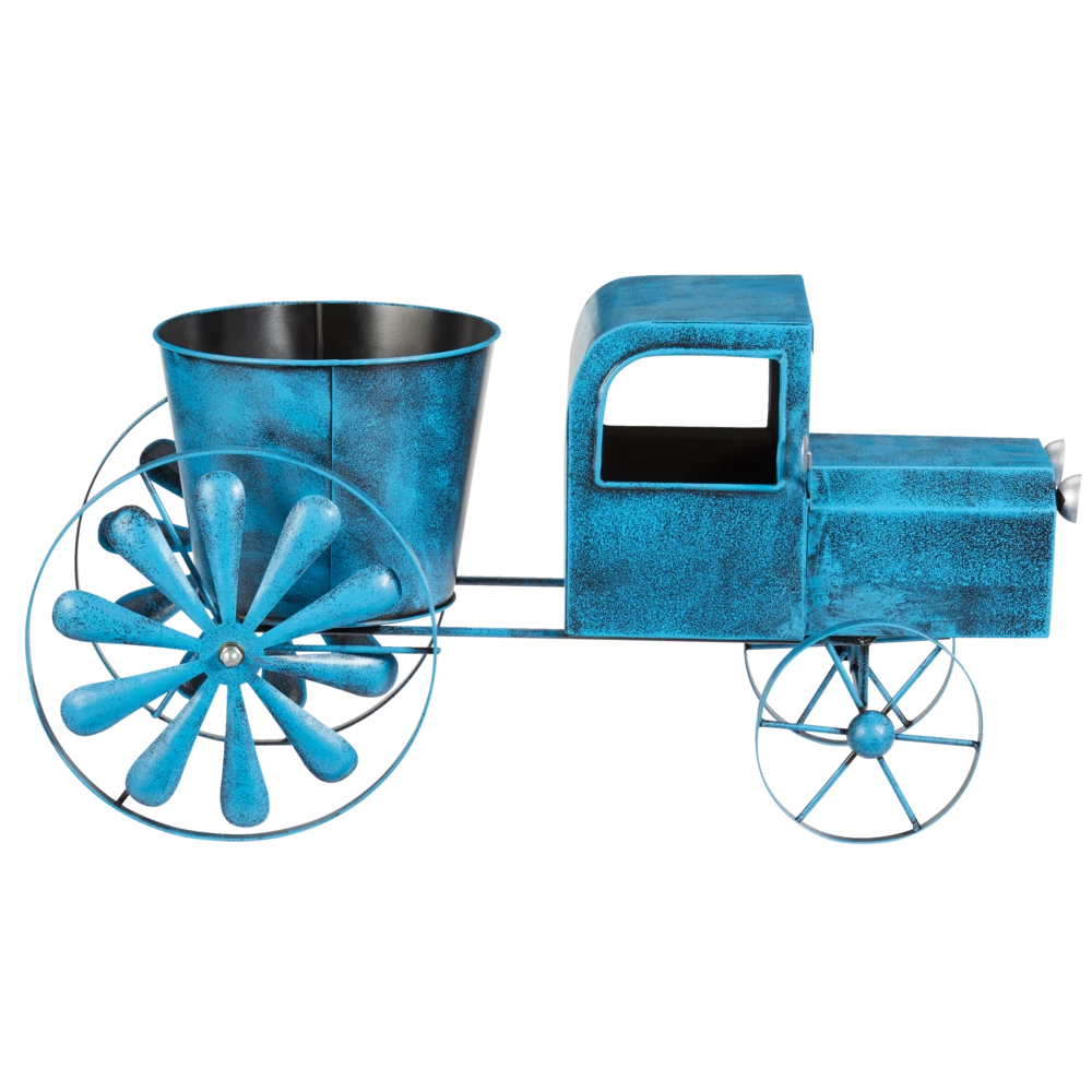 For Living Blue Vintage Car Planter, 4.11-in - Image 2