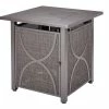 For Living Bluebay Square Outdoor Fire Pit Table, 40,000 BTU