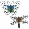 For Living Jewelled Butterfly Or Dragonfly Outdoor Wall Art & Decor
