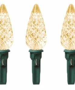 For Living C6 Christmas Lights Replacement Bulbs, 5 LED Lights, Warm White