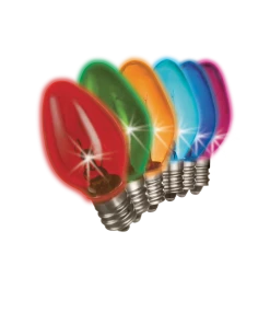 For Living C7 Christmas Lights Replacement Bulbs, 25 Incadescent Lights