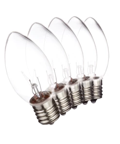 For Living C9 Christmas Lights Replacement Bulbs, 25 Incandescent Lights, Assorted Colours